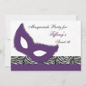 Invitation à une soirée masquée pour Sweet 16 (Devant)