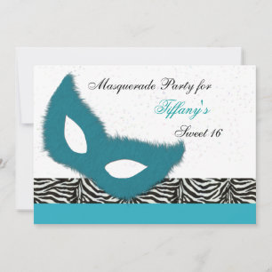 Invitation à une soirée masquée Sweet 16