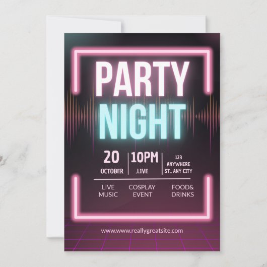 Invitation à une soirée musicale, Flyer de soirée (Devant)