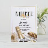 Invitation à une soirée ou une fête tout en blanc (Debout devant)