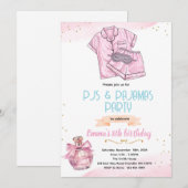 Invitation à une soirée parfum et pyjamas (Devant / Derrière)