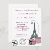 Invitation à une soirée parisienne (Devant / Derrière)