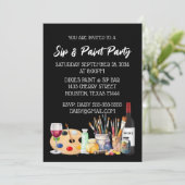 Invitation à une soirée peinture et boissons (Debout devant)