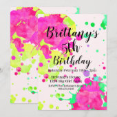 Invitation à une soirée peinture, soirée artistiqu (Devant / Derrière)