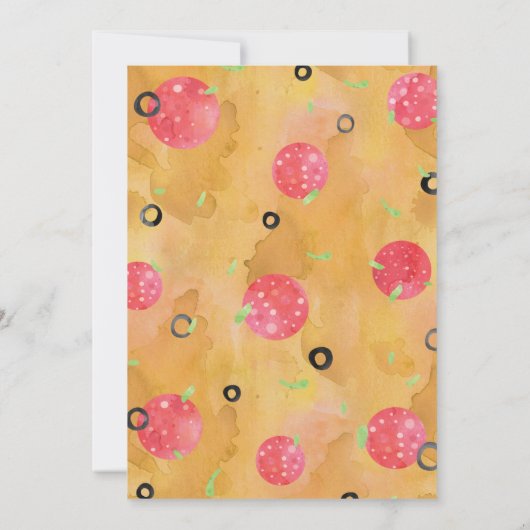 Invitation à une soirée pizza (Dos)