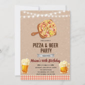 Invitation à une soirée pizza et bière (Devant)