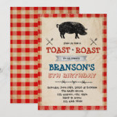 Invitation à une soirée porc rôti et toast (Devant / Derrière)