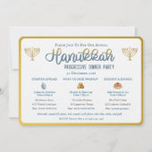 Invitation à une Soirée Progressive de Hanoucca (Devant)