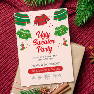 Invitation à une soirée pull moche