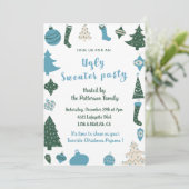 Invitation à une soirée pull moche moderne (Debout devant)