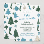 Invitation à une soirée pull moche moderne (Devant / Derrière)