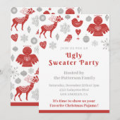 Invitation à une soirée Pulls Laids corporate Nord (Devant / Derrière)