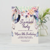 Invitation à une soirée pyjama attrape-rêves (Debout devant)