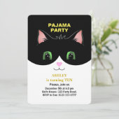 Invitation à une Soirée Pyjama & Chat Smoking Mign (Debout devant)
