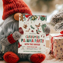 Invitation à une soirée pyjama de Noël | Sleepo fe