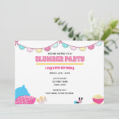 Invitation à une soirée pyjama pour filles (Debout devant)