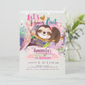 Invitation à une soirée pyjama Tente de paresseux (Debout devant)