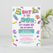 Invitation à une soirée rétro Retour des années 90 (Debout devant)