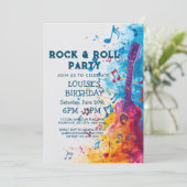 Invitation à une soirée Rock And Roll avec guitare (Debout devant)