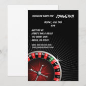 Invitation à une soirée Roulette (Devant / Derrière)
