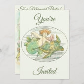 Invitation à une soirée "Sirènes d'antan sous la m (Devant / Derrière)