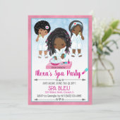 Invitation à une Soirée Spa Afro-Américaine (Debout devant)