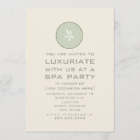 Invitation à une soirée Spa - Concombre
