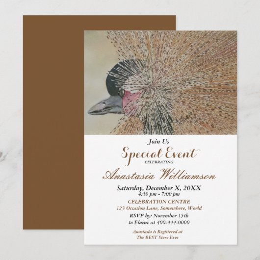 INVITATION À UNE SOIRÉE SURPRISE (Devant / Derrière)