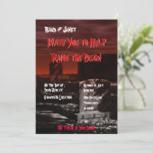 Invitation à une soirée thématique d'horreur (Debout devant)