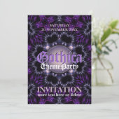 Invitation à une soirée thématique Purple Gothic M (Debout devant)