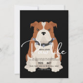 Invitation à une sortie avec un Bulldog (Devant)