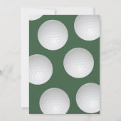 Invitation à une sortie de golf Événement d'entrep (Dos)