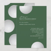 Invitation à une sortie de golf Événement d'entrep (Devant / Derrière)