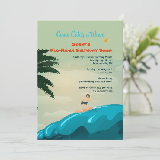 Invitation à une vague (Debout devant)