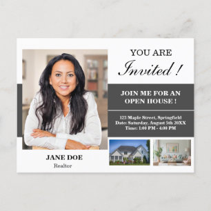 Invitation à une visite de maison ouverte de biens