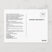 Invitation à une visite de maison ouverte de biens (Dos)