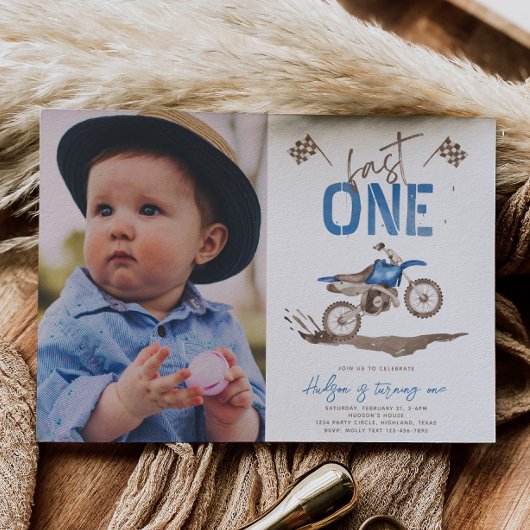 Invitation à vélo Blue Fast One Dirt