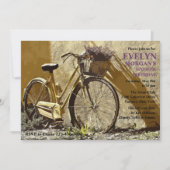 Invitation à vélo jaune (Devant)