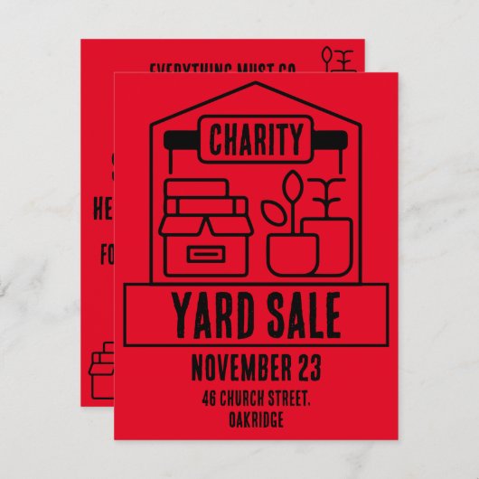 Invitation à vendre (Devant / Derrière)