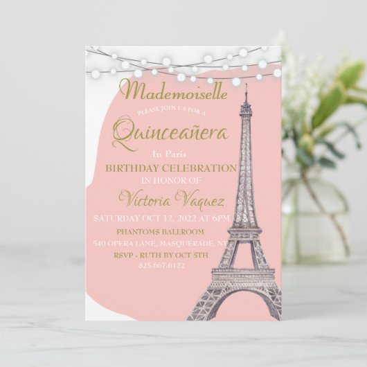 Invitation à venir à Paris (Debout devant)