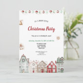 Invitation A very cute red and tirqoise christmas party (Debout devant)