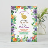 Invitation à voir et à boire avec le lapin de Pâqu (Debout devant)