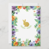 Invitation à voir et à boire avec le lapin de Pâqu (Dos)