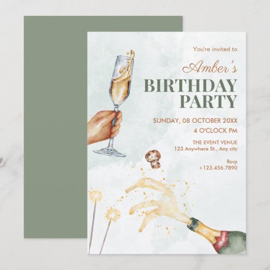 Invitation À votre santé (Devant / Derrière)