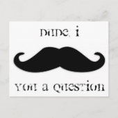 Invitation à vous poser une question avec moustach (Devant)