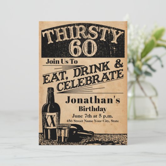 Invitation à Whiskey 60e anniversaire (Debout devant)