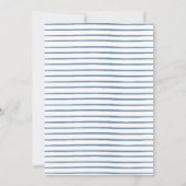 Invitation Aaquarelle nautique Ahoy C'est un Baby shower garç (Dos)