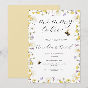 Invitation Abee Baby shower maman d'être aussi doux que peut