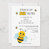 Invitation Abeille à thème ne pas être ensemble Baby shower p (Devant)