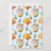 Invitation Abeille à thème ne pas être ensemble Baby shower p (Dos)